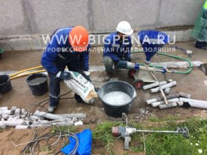 Инъектирование микроцемента 1