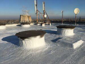 Ремонт кровли белой мастикой Самара11