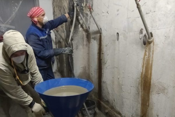 Инъектирование микроцемента